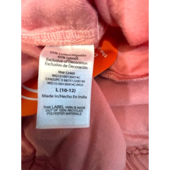 Wonder Nation Girls Shorts Elastic Waist Tie Pockets Orange Size L 10-12 NWT - Picture 6 of 7